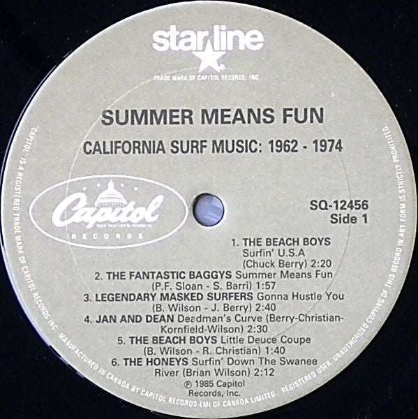 Various - Summer Means Fun - California Surf Music 1962-1974 Vinyl Record