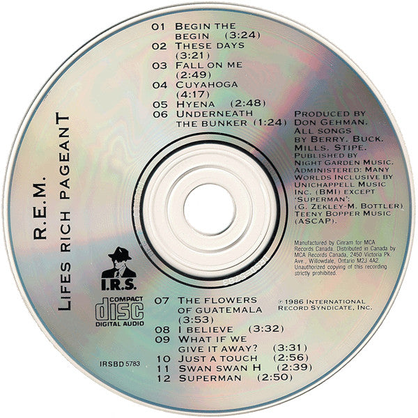 R.E.M. - Lifes Rich Pageant (CD) -
