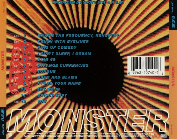 R.E.M. - Monster (CD) - 1994