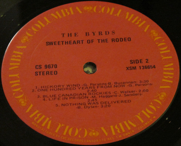 The Byrds - Sweetheart Of The Rodeo Vinyl Record