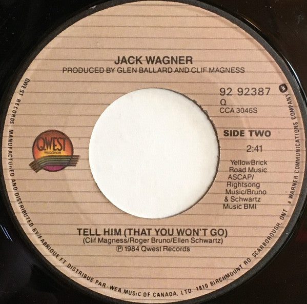 Jack Wagner - All I Need - 1984