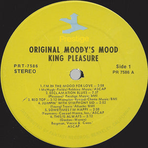 King Pleasure - Original Moody's Mood - 1968