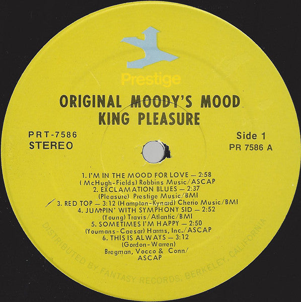 King Pleasure - Original Moody's Mood - 1968