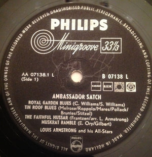 Louis Armstrong And His All-Stars - Ambassador Satch Vinyl Record