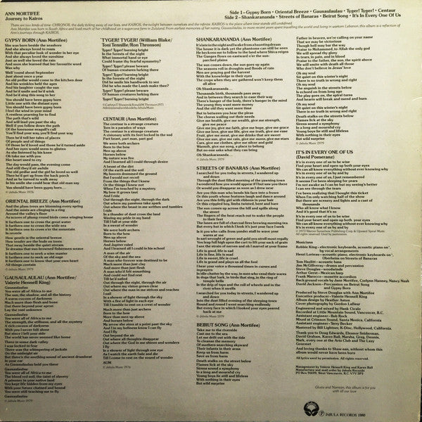 Ann Mortifee - Journey To Kairos - 1980