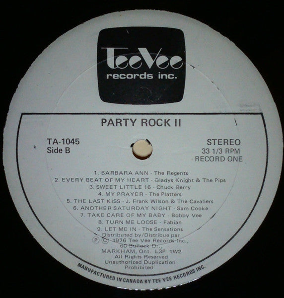 Various - Party Rock II - 1976