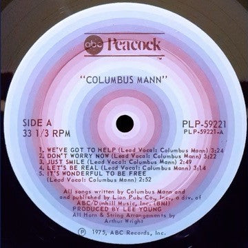 Rev. Columbus Mann - Columbus Mann - 1975