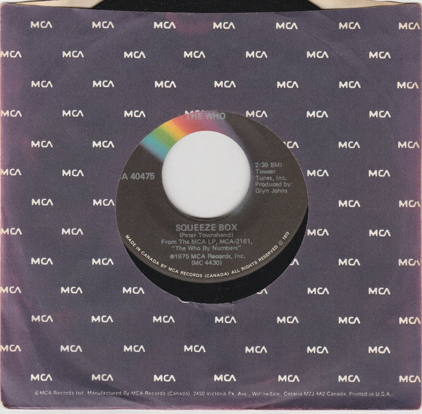 Who, The - Squeeze Box / Success Story - 1975