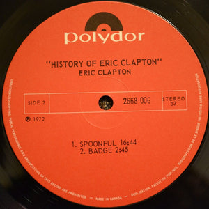 Eric Clapton - History Of Eric Clapton