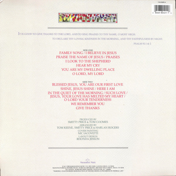 Maranatha Singers, The - Praise Ten - 1988