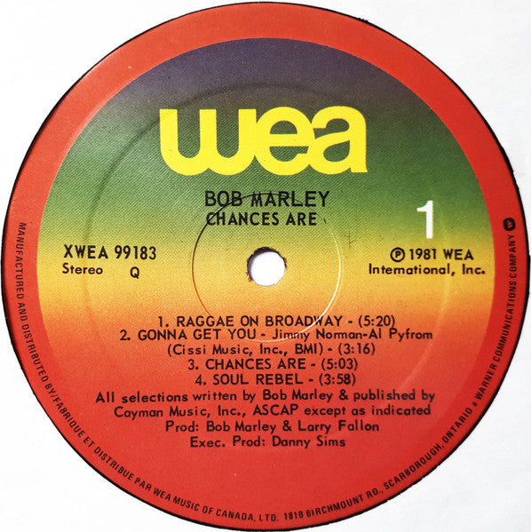 Bob Marley - Chances Are