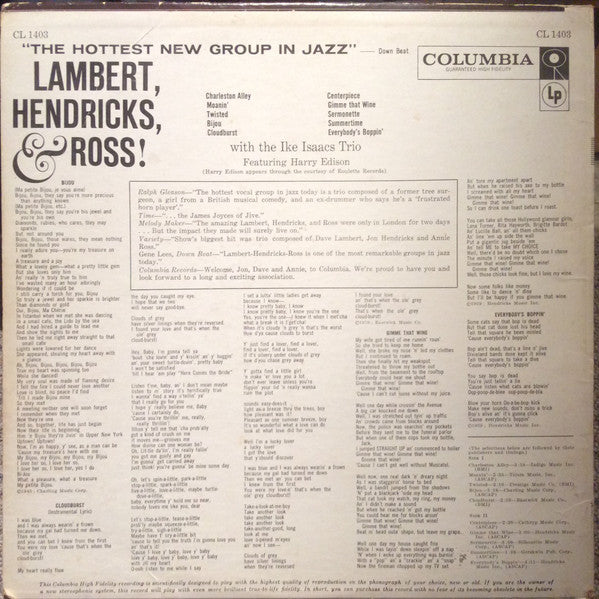 Lambert, Hendricks & Ross - The Hottest New Group In Jazz