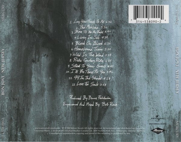 Bon Jovi - New Jersey (CD) -