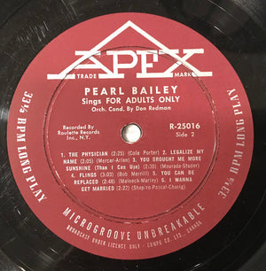 Pearl Bailey - Pearl Bailey Sings For Adults Only