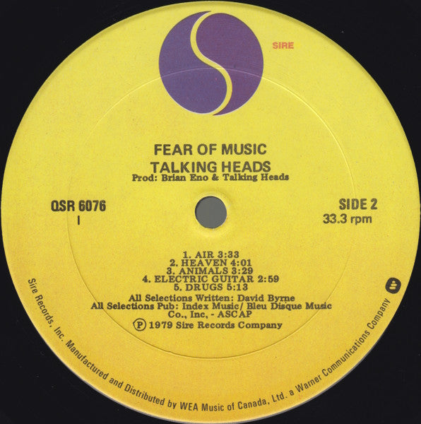 Talking Heads - Fear Of Music - 1979
