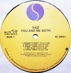 Yazoo - You And Me Both - 1983