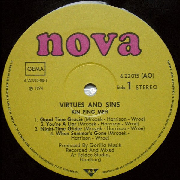 Kin Ping Meh - Virtues & Sins - 1974