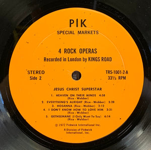 Kings Road - Excerpts From The Rock Operas Vinyl Record