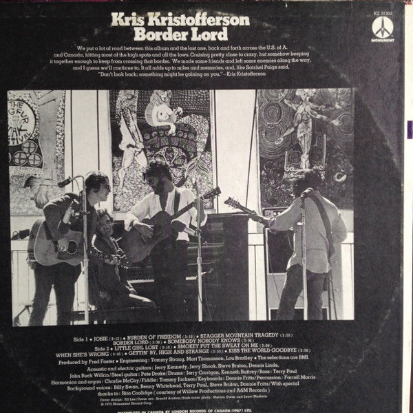 Kris Kristofferson - Border Lord - 1972