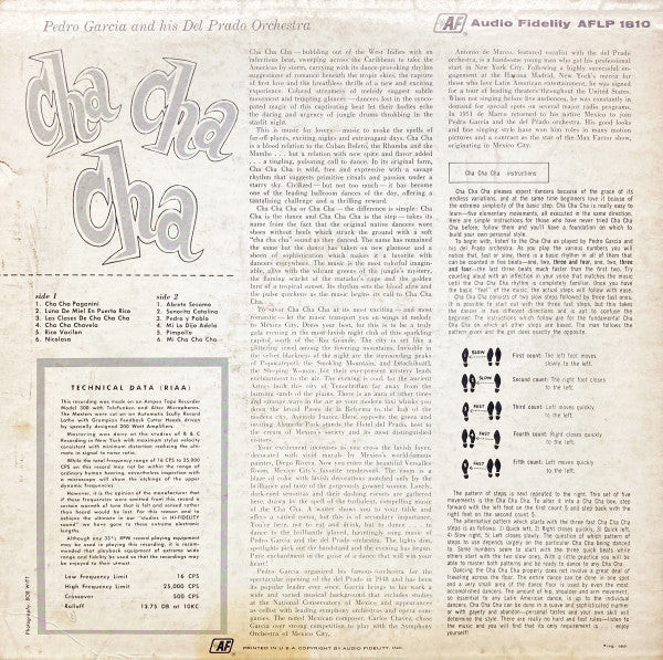 Pedro Garcia And His Del Prado Orchestra - Cha Cha Cha Vol. 1 - 1956