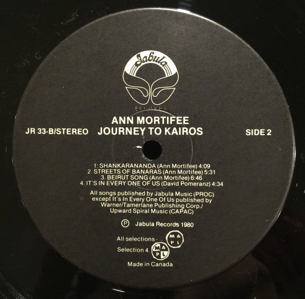 Ann Mortifee - Journey To Kairos - 1980