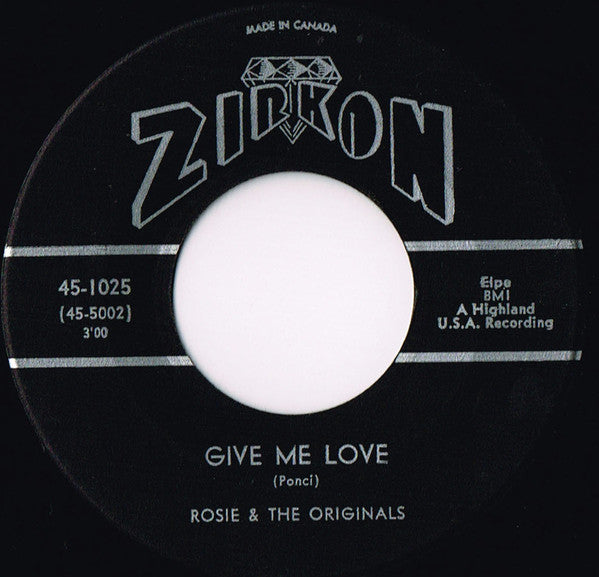 Rosie & The Originals - Angel Baby / Give Me Love