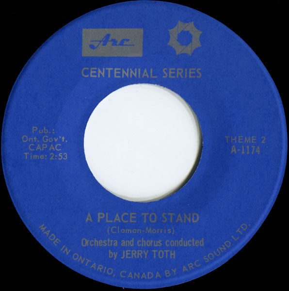 Jerry Toth Orchestra, The And Jerry Toth Singers, The Conducted By Jerry Toth - A Place To Stand... - 1967