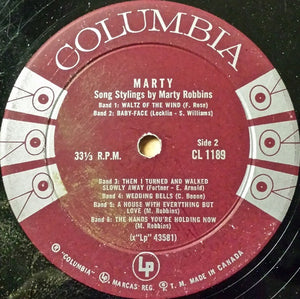 Marty Robbins - Marty Robbins Vinyl Record