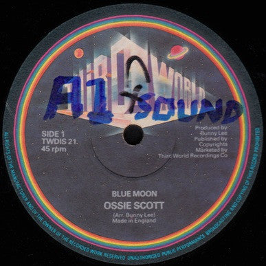 Ossie Scott - Blue Moon / South Of The Border