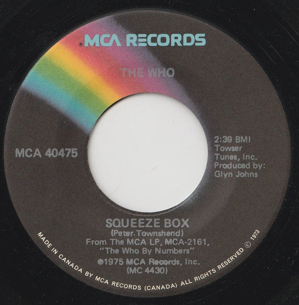 Who, The - Squeeze Box / Success Story - 1975