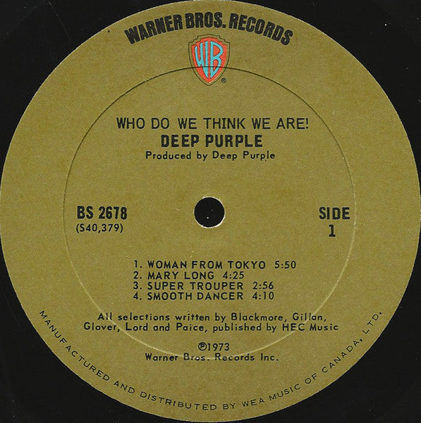 Deep Purple - Who Do We Think We Are - 1973