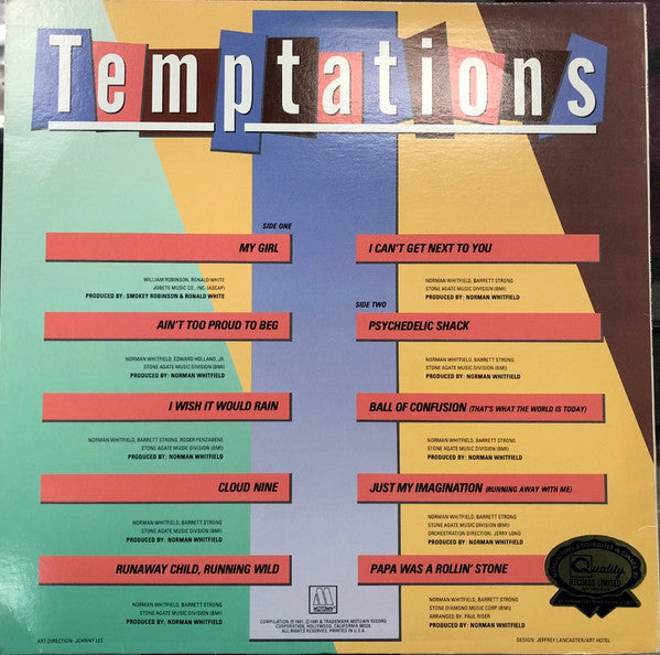 Temptations, The - All The Million Sellers - 1982