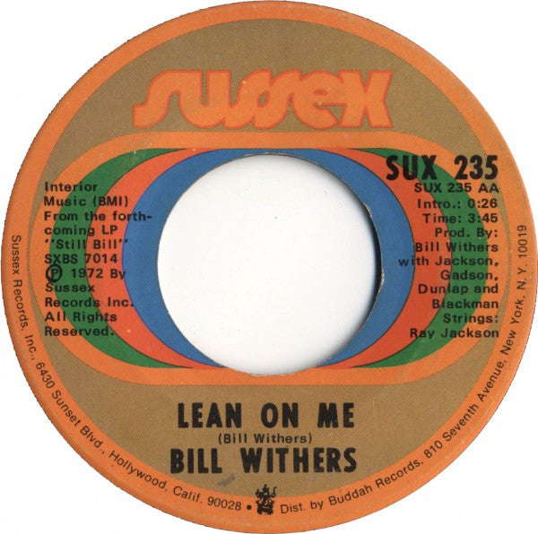 Bill Withers - Lean On Me - 1972