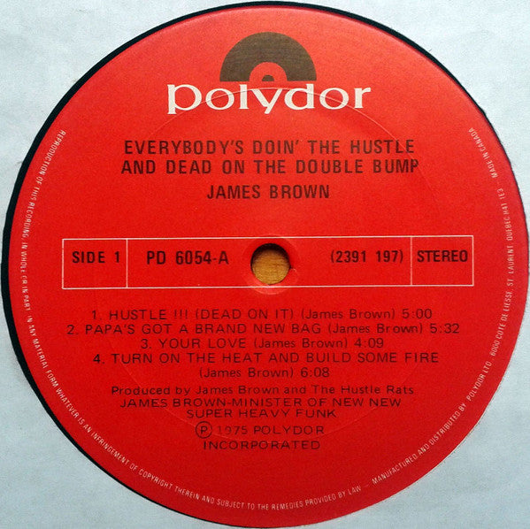 James Brown - Everybody's Doin' The Hustle & Dead On The Double Bump - 1975