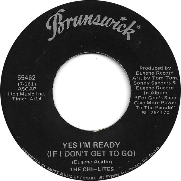 The Chi-Lites - Have You Seen Her / Yes I'm Ready (If I Don't Get To Go)