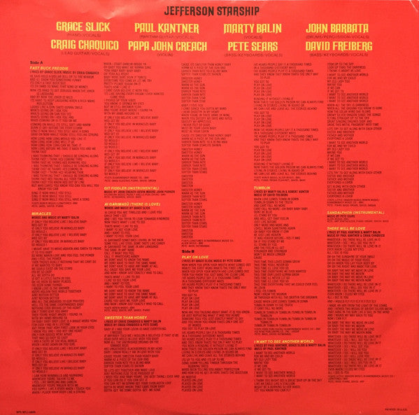 Jefferson Starship - Red Octopus - 1975
