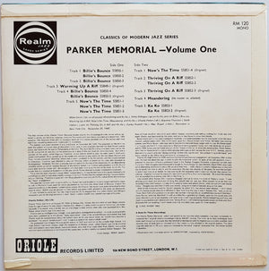 Charlie Parker - Charlie Parker Memorial Volume One Vinyl Record