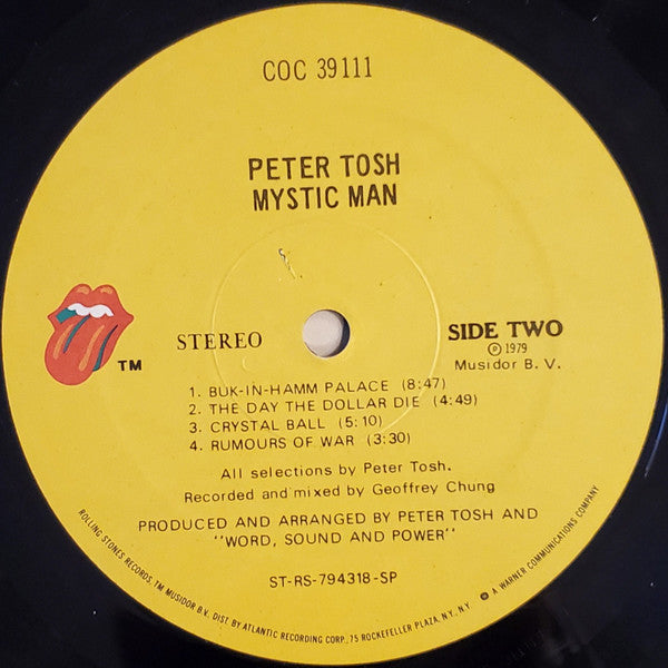 Peter Tosh - Mystic Man Vinyl Record