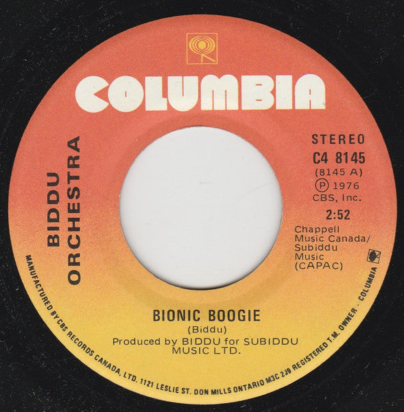 Biddu Orchestra - Bionic Boogie Vinyl Record