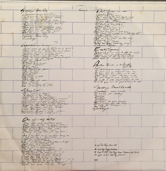 Pink Floyd - The Wall - 1979