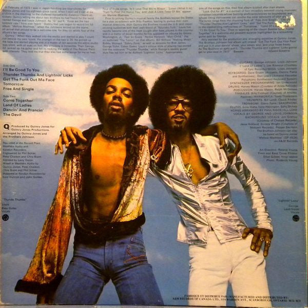 Brothers Johnson - Quincy Jones Presents - Look Out For #1