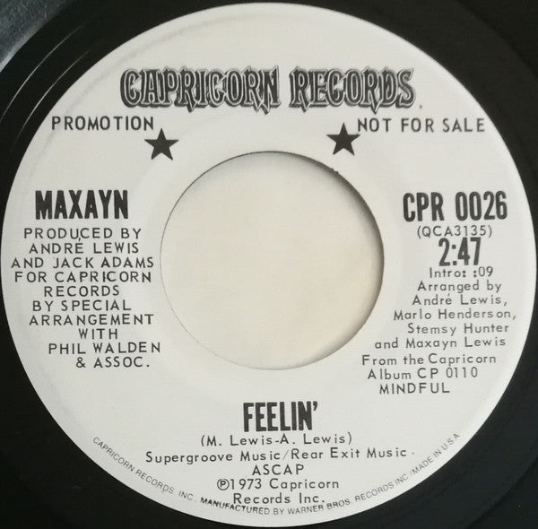 Maxayn - Feelin' / Travelin' - 1973