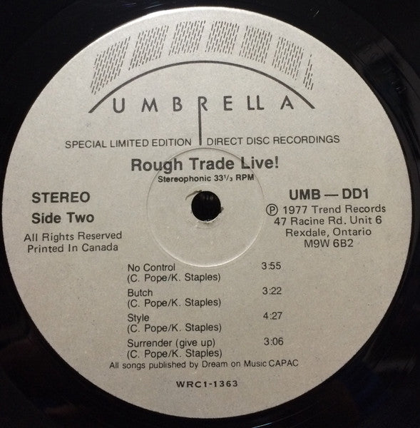 Rough Trade - Rough Trade Live! - 1977