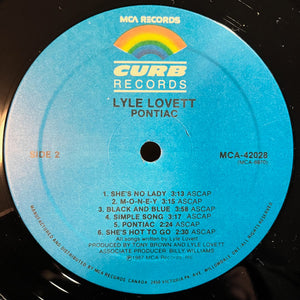 Lyle Lovett - Pontiac - 1987