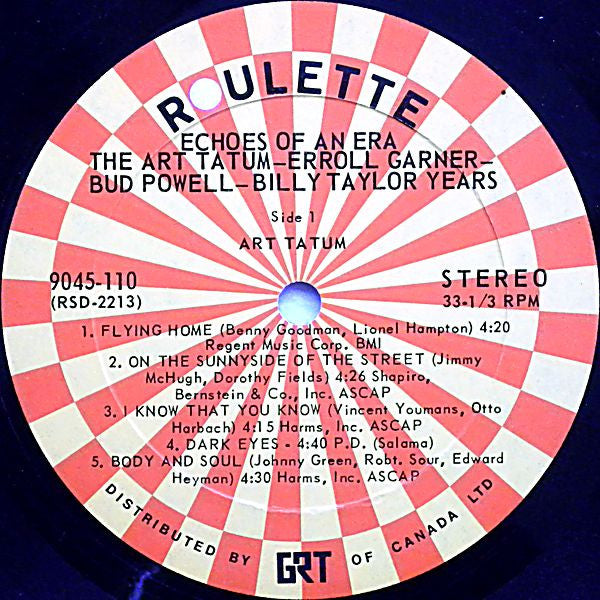 Art Tatum / Erroll Garner / Bud Powell / Billy Taylor - The Art Tatum - Erroll Garner - Bud Powell - Billy Taylor Years -