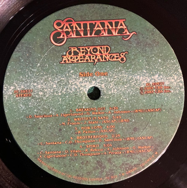 Santana - Beyond Appearances - 1985