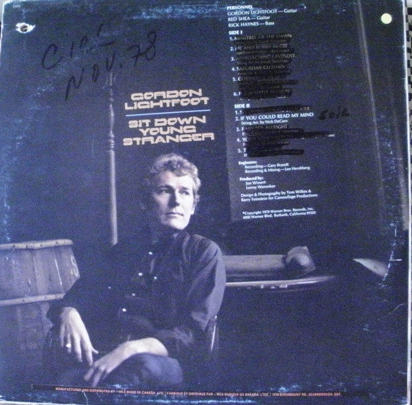 Gordon Lightfoot - Sit Down Young Stranger