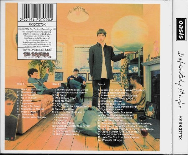 Oasis - Definitely Maybe (CD) - 2014