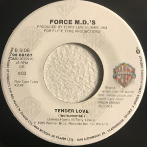 Force MD's - Tender Love - 1985
