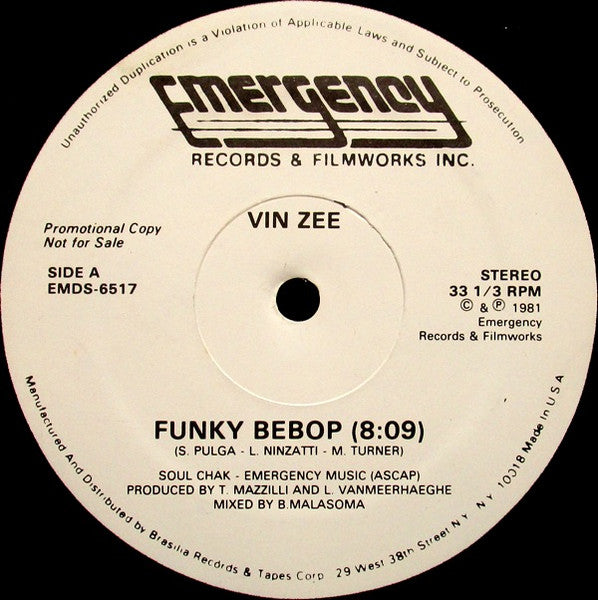 Vin Zee - Funky Bebop - 1981